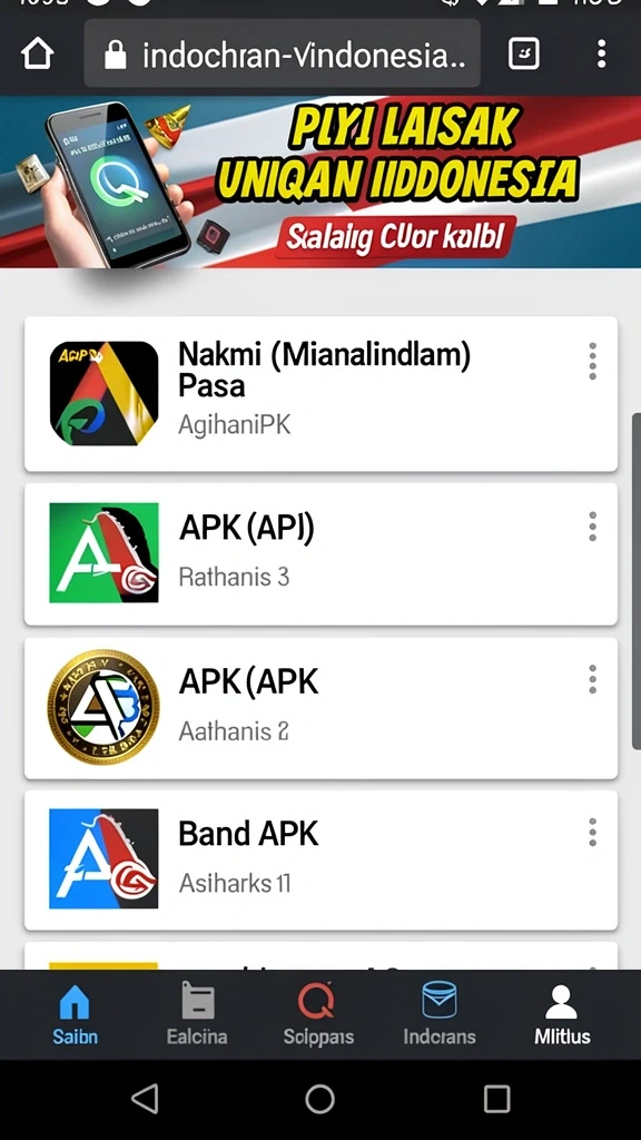 Galeri pratinjau visual olx888 build APK resmi terbaru